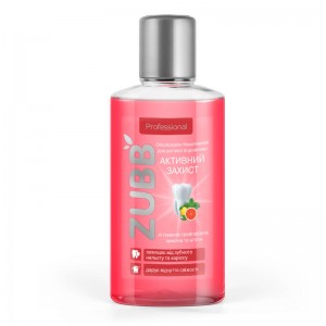 Ополіскувач біоактивний ZUBB зі смаком грейпфрута, лимона і м'яти