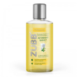 Ополіскувач біоактивний ZUBB зі смаком жасмину, білого чаю і м'яти